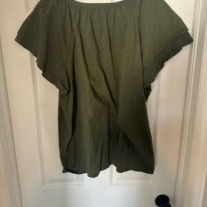 Olive Green Women's Top